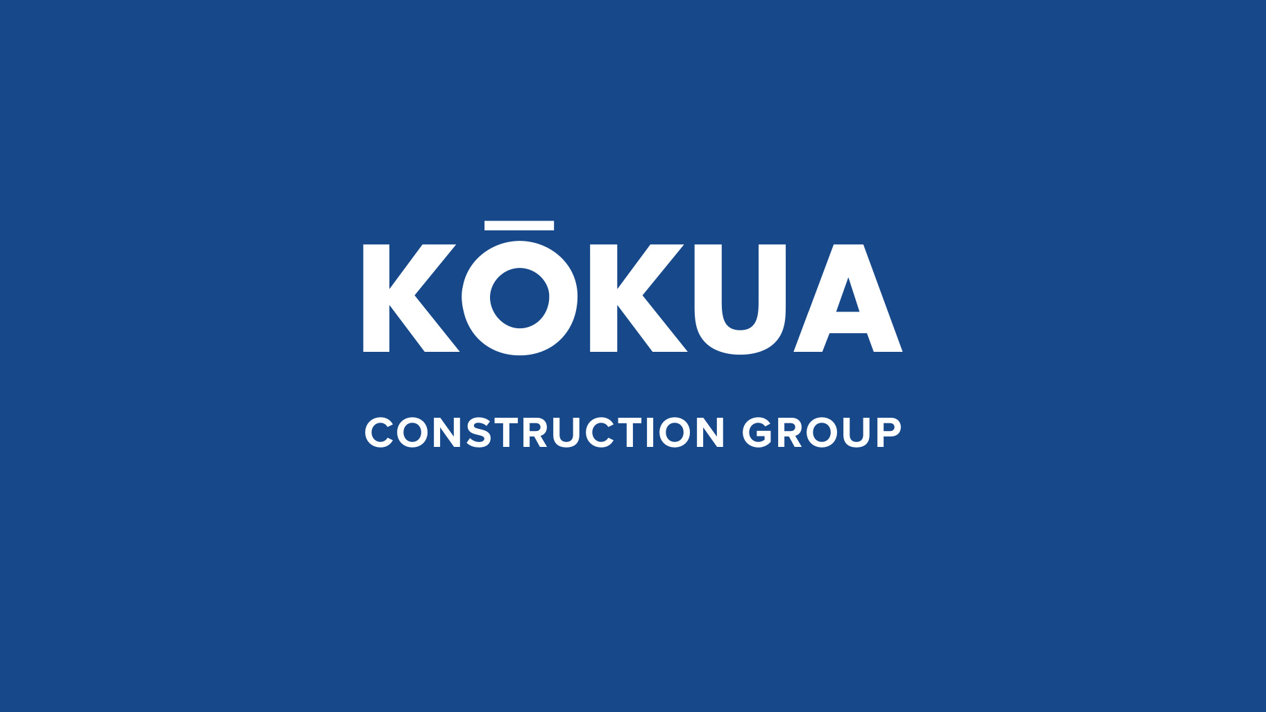 Cover of the Kokua Construction Group services brochure